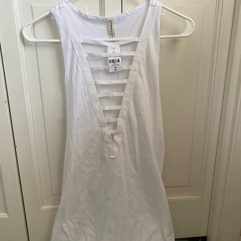 White tunic tank